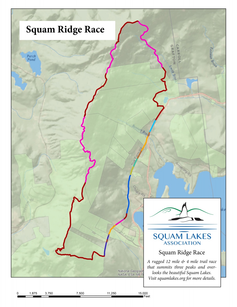 Squam Ridge Race Holderness, New Hampshire 12 Miles